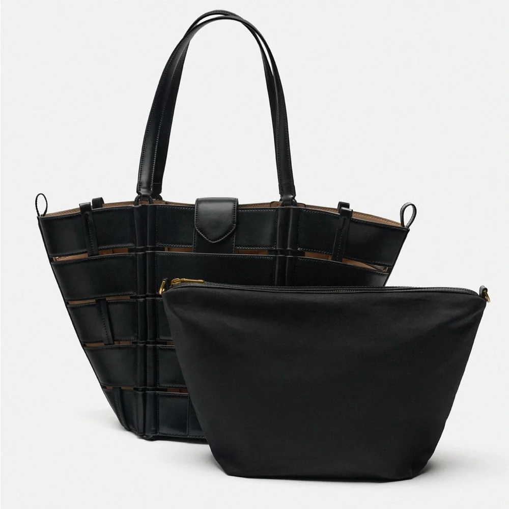 ZARA TOTE BAG - Picture 3 of 10